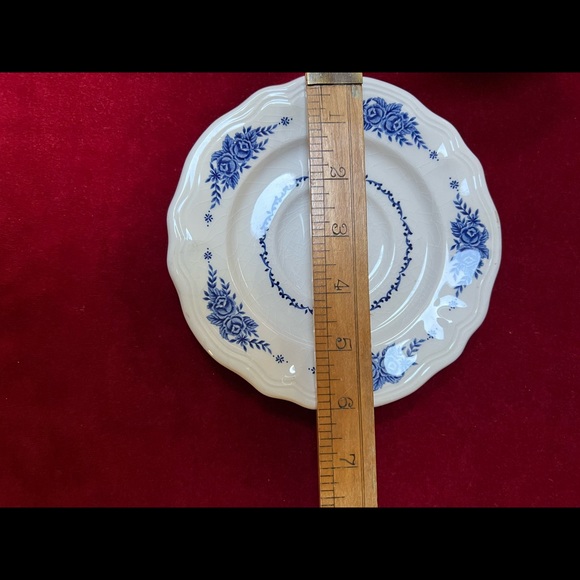 Vintage “Mayhill”  lovely Federalist 8oz.Teacups. Ironstone.Blue Flowers. - Picture 14 of 15